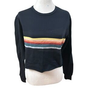 Zara NWT Long‎ Sleeve Cropped Jersey Sz M